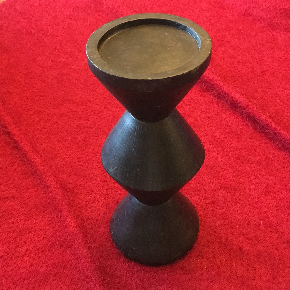 Black Candle Holder